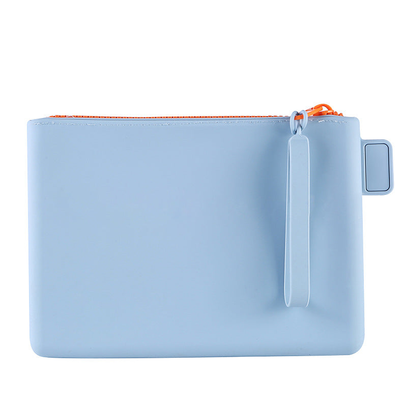 Multi Purpose Organizer Case Portable Electronic Organizer Bag Soft Silicone Zippered Bag