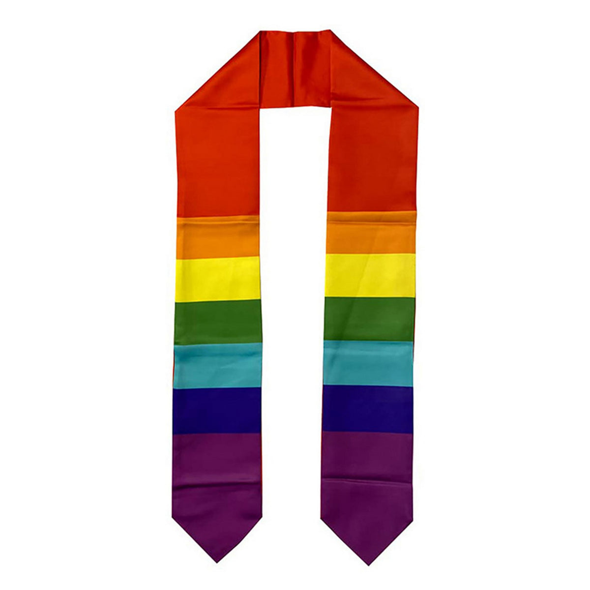 72"L Custom Unisex Adult Graduation LGBTQ Stole Pride Stole