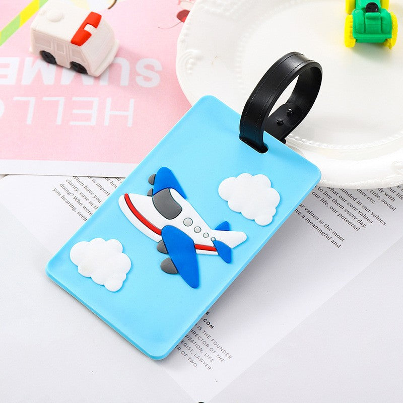 Fully Customizable 3D Raised Soft PVC Luggage Tag For Suitcase Travel Baggage Identification
