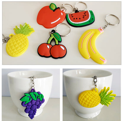 Custom 3D Raised Shaped Soft Touch PVC Keychain - Two Sides Printing
