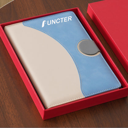PU Magnetic Closure Buckle A5 Lined Journal Notebooks w/ Gift Box