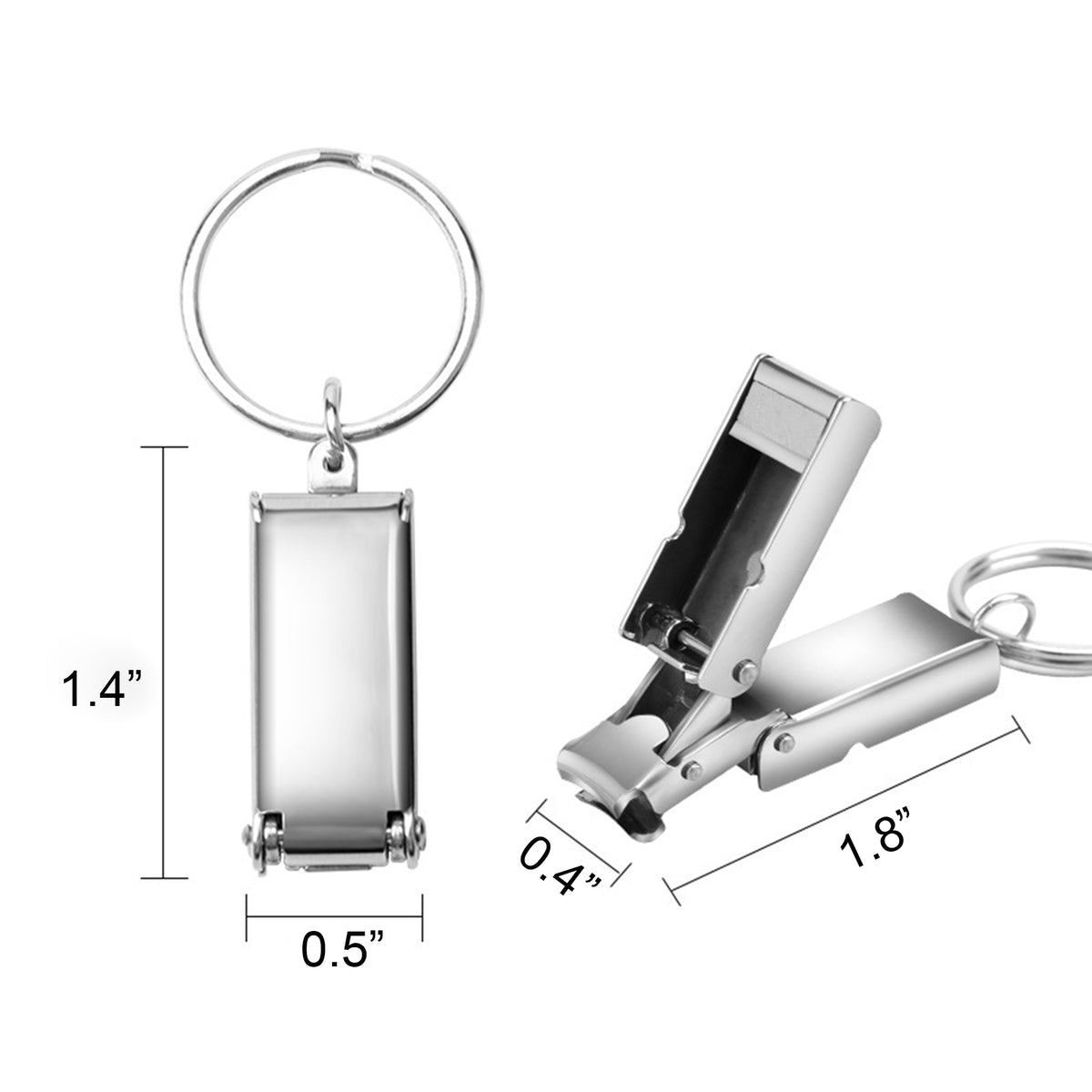 Mini Stainless Steel Nail Cutters Keychain