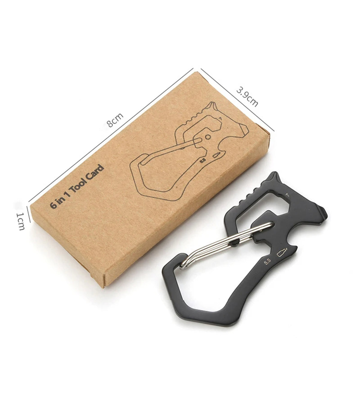 6" 1 Outdoor Stainless Steel Multitool Survival Card Repair Tool