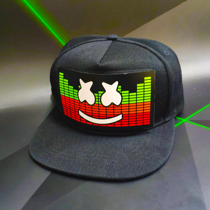 Flashing LED Hats & Sound Activated Baseball Cap with Lights