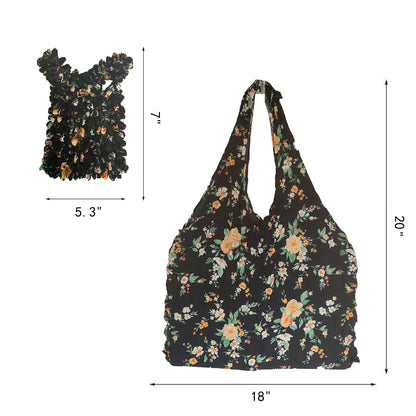 Foldable Elastic Lightweight Shopper Tote