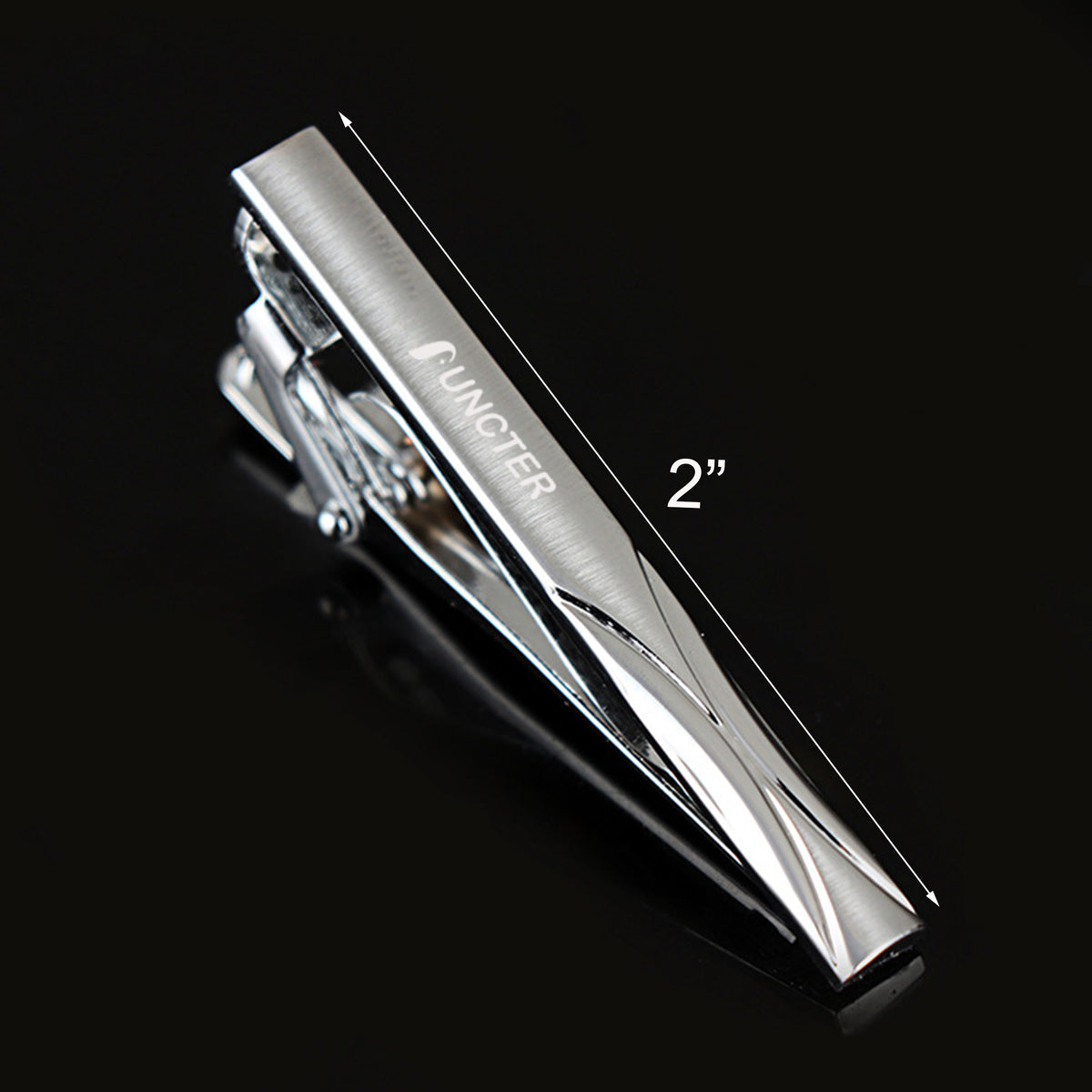 2" L Necktie Clip Tie Bar for Men's Skiny Necktie-#12