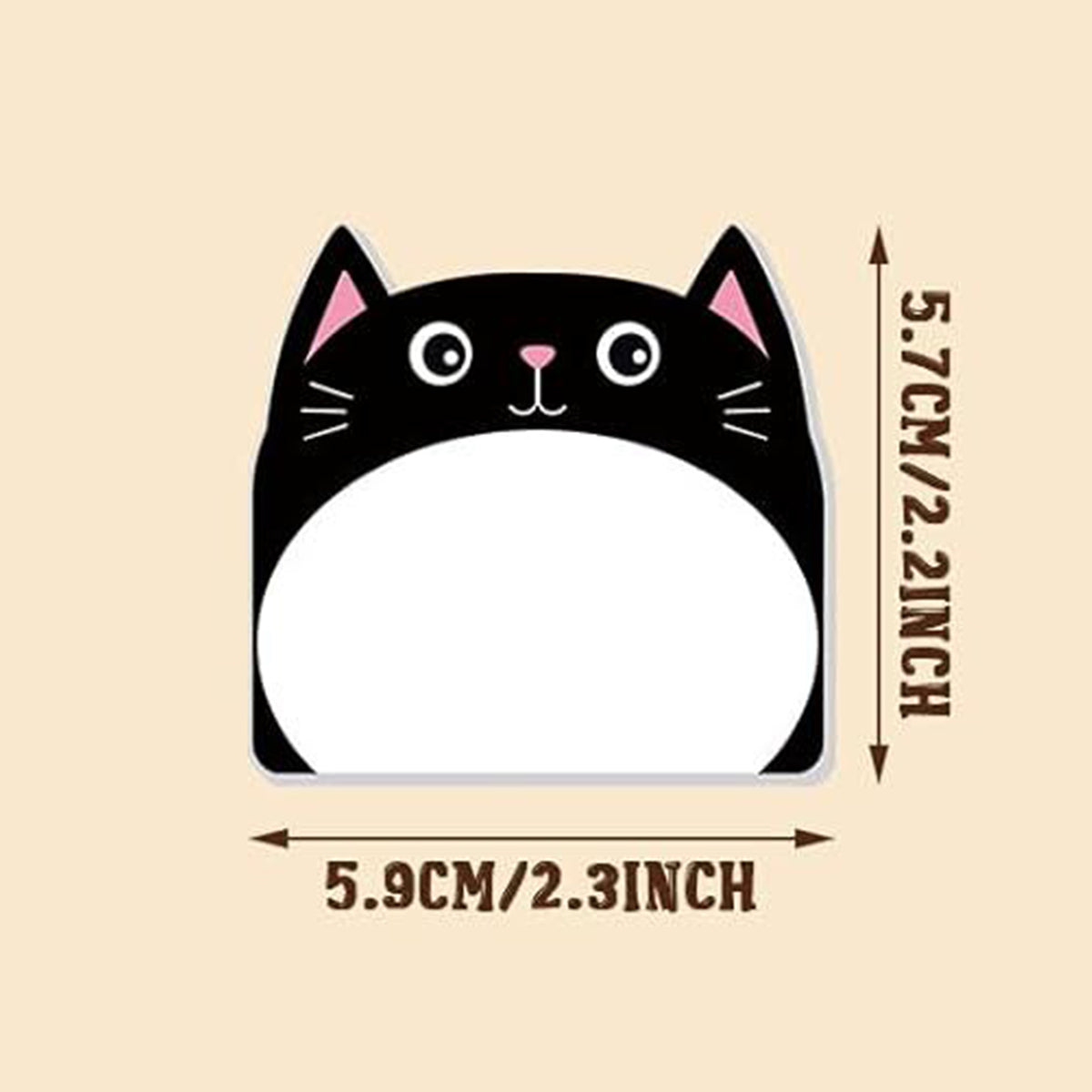 Custom 30 Sheets Adhesive Cute Cat Memo Pad