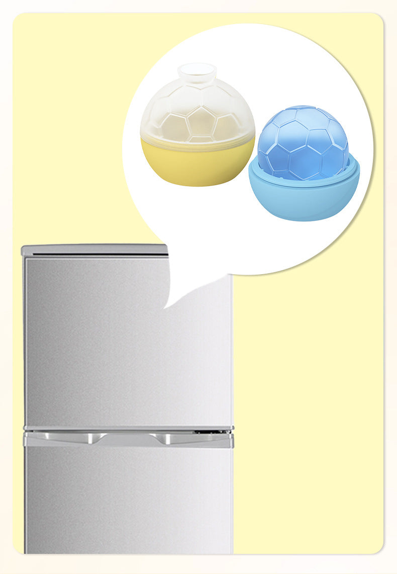Large Single Sports Ball Ice Cube Molds Soccer Shaped Silicone Ice Ball Mold