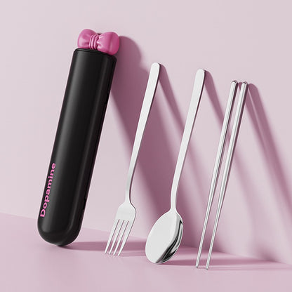 Portable Stainless Steel Chopsticks & Spoon