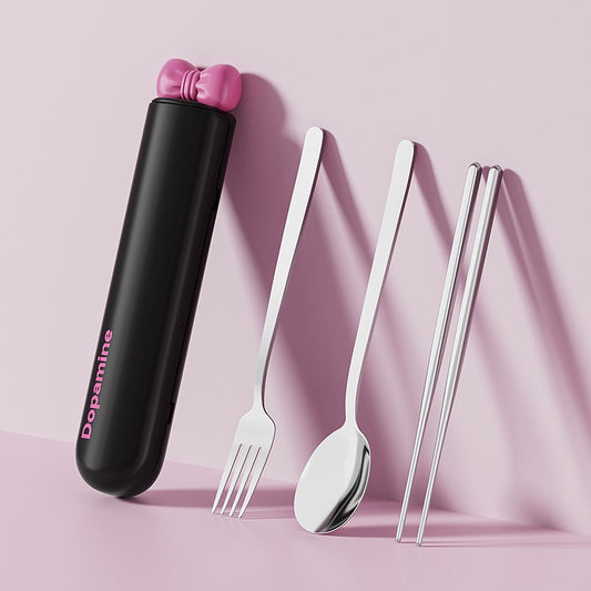 Portable Stainless Steel Chopsticks & Spoon
