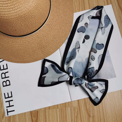 38 x3.5" Imitation Silk Scarf Neck Ribbon Scarf