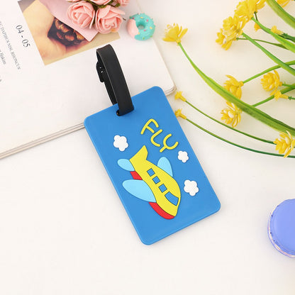 Fully Customizable 3D Raised Soft PVC Luggage Tag For Suitcase