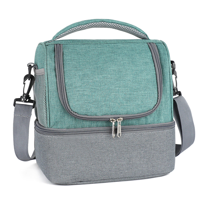 Insulated Lunch Bag With Two Compartments