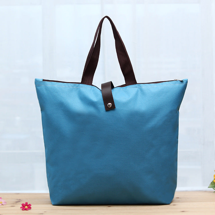Folding Heavy Duty Oxford Groceries Bag Reusable Shopping Bags Large Foldable Tote Bag (Model D)
