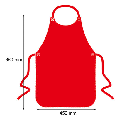 17.7" x 26" Adult Non-Woven Disposable Waterproof Lobster Apron Seafood Bib