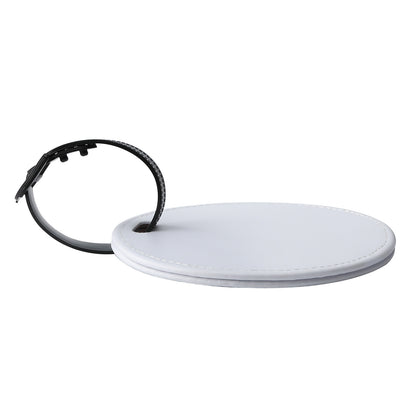 Personalizable Travel ID Tag Round Shape PU Leather Luggage For Travel Business Trip
