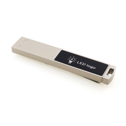 32G USB 3.0 Flash Drive USB Stick With LED Light Up Logo With Tin Box Package