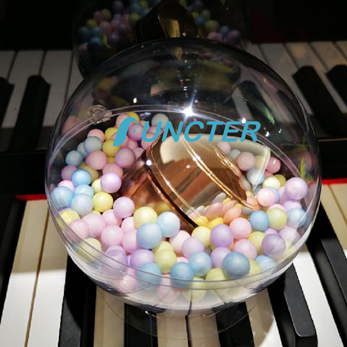 4.72" Clear Acrylic Fillable Ornaments Ball Christmas Ball