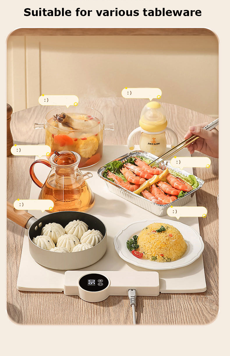 Foldable Silicone Electric Food Warming Mat Warming Tray