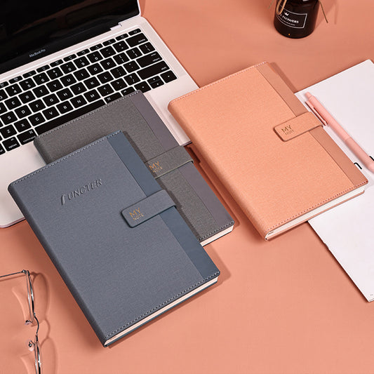 A5 PU Leather Patchwork Notebook