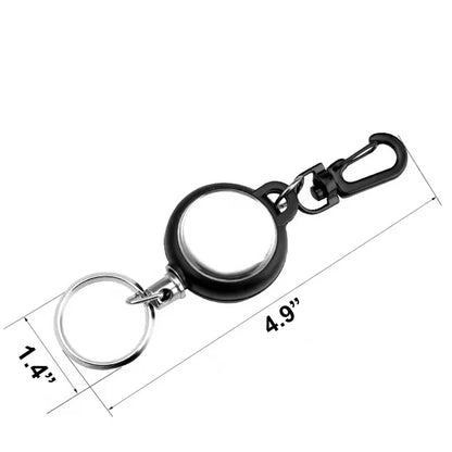 Outdoor Rectangle Retractable Badge Reel Key Holder
