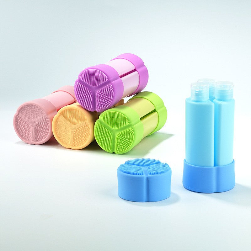 2.26 oz 3-In-1 Silicone Travel Bottles, Leakproof Refillable Toiletry Containers For Trip Luggage
