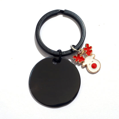 Christmas Reindeer Keychain Christmas Keychain With Gift Box Package