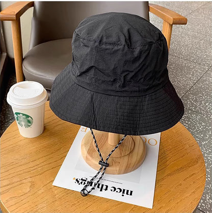 Quick Dry Packable Bucket Hat Outdoor Water-Resistant Sun Hats with Hanging Hook