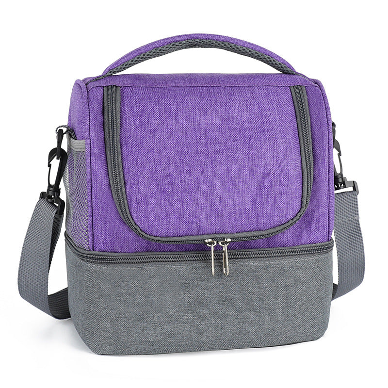 Insulated Lunch Bag With Two Compartments