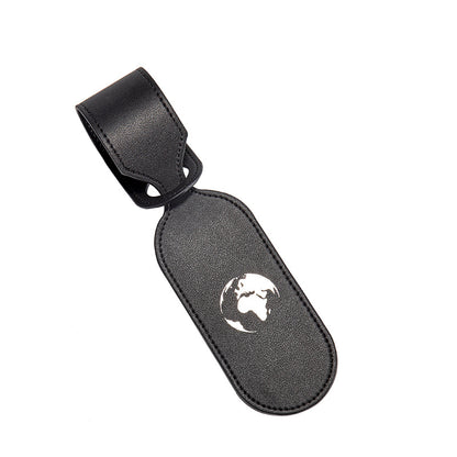 Oval Shape Microfiber Luggage Personalizable Travel ID Tag For Travel Business Trip