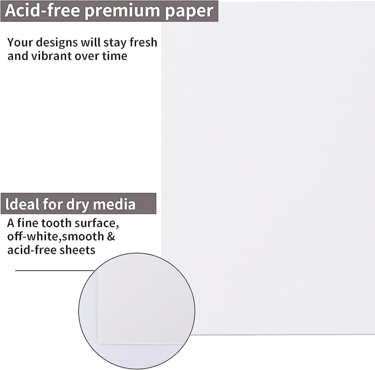 9"x12" Sketch Book 100 Sheets Sketch Pad Top Spiral Bound Drawing Book For Kids And Adults
