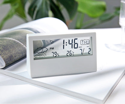 Indoor Household Thermometer Digital Hygrometer Alarm Clock Calendar