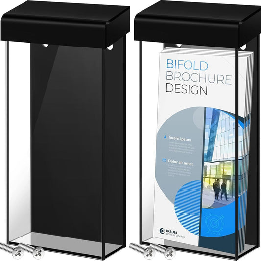Acrylic Adhesive Backing Brochure Holder 4'' X 9''