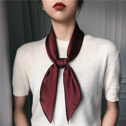 28" x 28" Wine Red Scarf Neck Scarves Kerchief Neckerchief Handbags Wrap Scarf #68