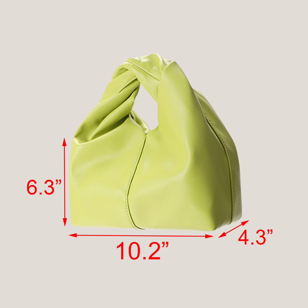 Women's Mini Ruched Handbag Clutch Purse Dumpling Pouch Bag