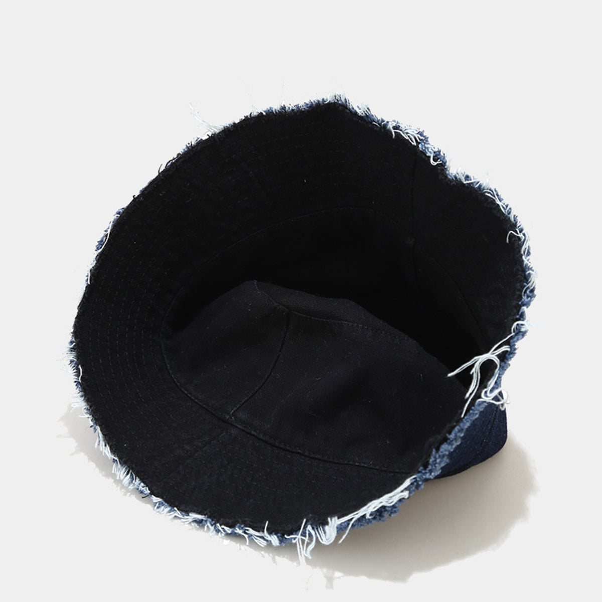 Unisex Patched Denim Jean Bucket Hat
