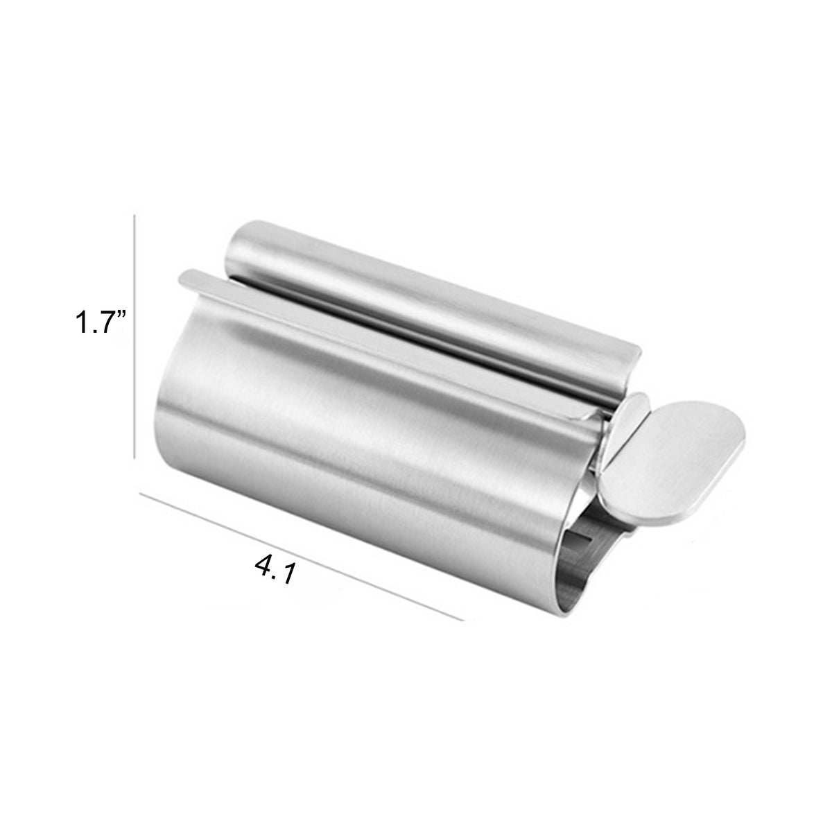2" 1 Stainless Steel Toothpaste Squeezer Rollers Tube Wringer Seat Holder - L