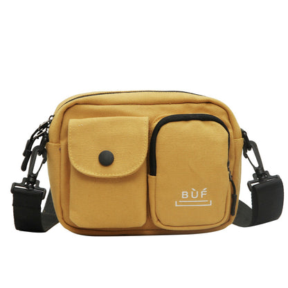 16 oz Canvas Mini Crossbody Bag Single Shoulder Bag Daily Cell Phone Purse Bag Stadium Approved Bag