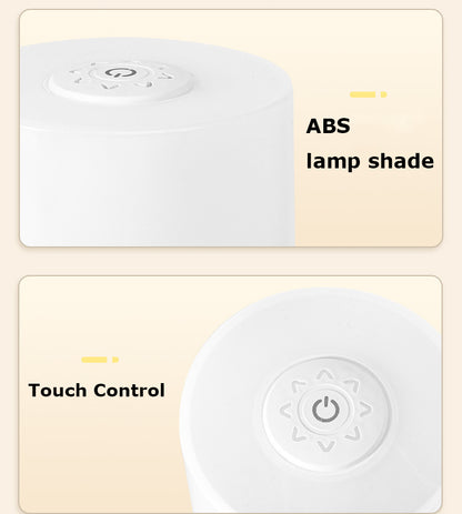 Portable LED Touch Night Light for Kids, Nursing Lamp With Built-in Rechargeable Battery