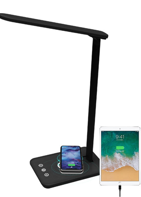 10W Stepless Dimmable Office Lamp w/Wireless Charging