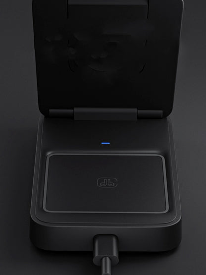 Magnetic 3" 1 Wireless Charging Station Travel Charger For Multiple Devices W/Night Light