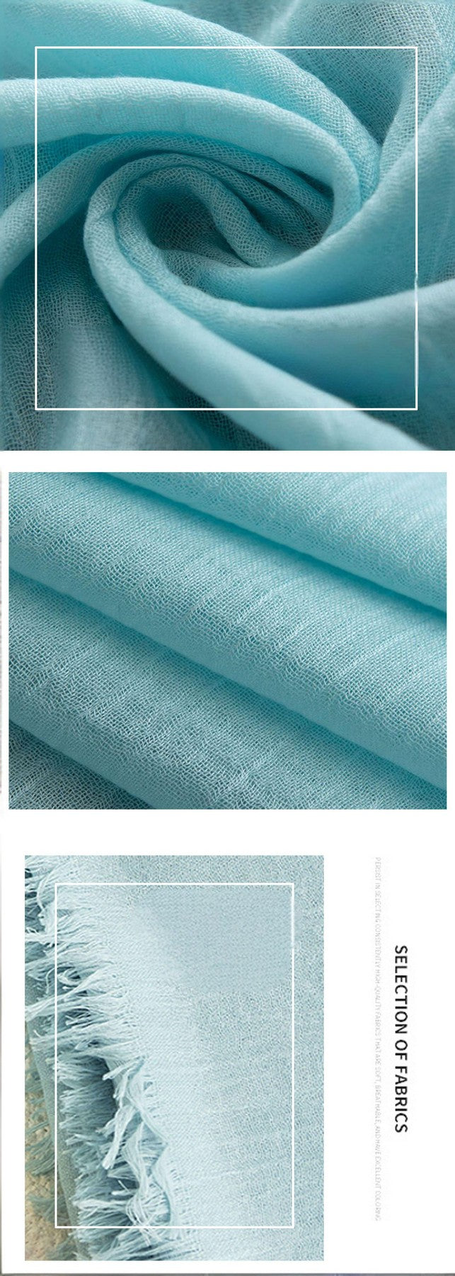 75'' Linen Feeling Scarf Pashmina Shawls Wraps Short Fringed Scarf Long Headscarf - Woven Label