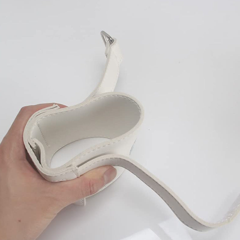 Travel Bottle Holder For Luggage PU Leather Luggage Tag