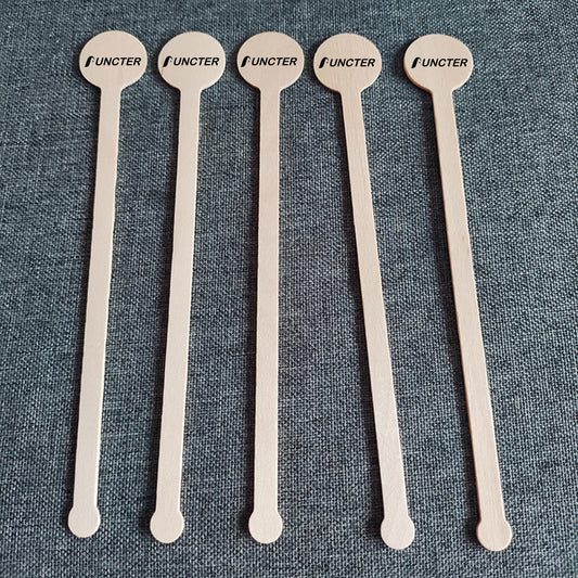 7" L Eco-Friendly Disposable Wood Coffee Stirrers Swizzle Drink Sticks