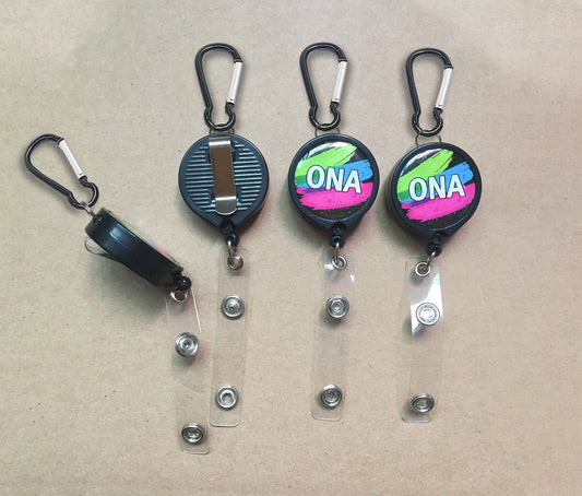 Round Shaped Pull Reel W/A Carabiner