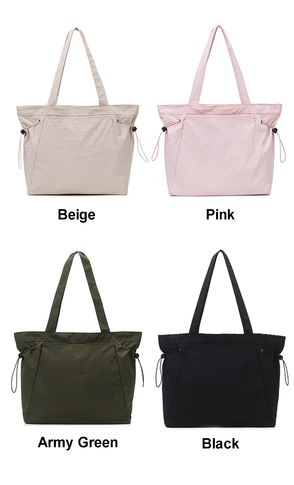 Women Tote Bag with Zipper Gym Tote Work Tote Nurse Dance Yoga Bag for Sport Travel