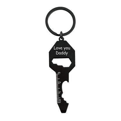 Multifunctional Key Shaped Bottle Opener Keychain #5