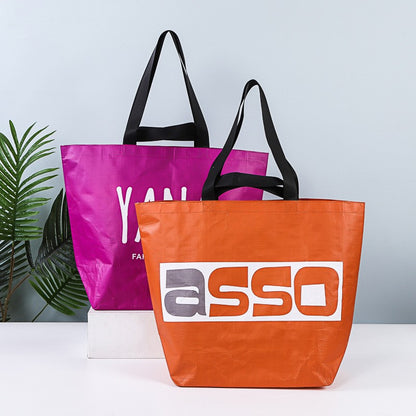 Custom Printed Non Woven Shopping Bags 21 x 16 x 8"