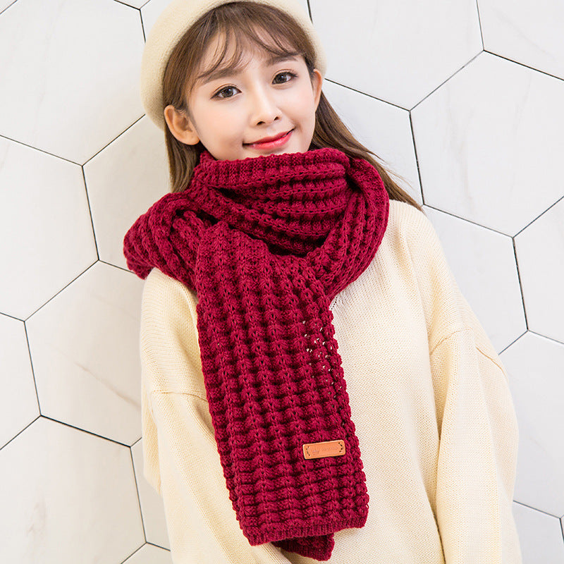 71" Winter Thicker Cable Knit Wrap Chunky Long Warm Scarf for Women and Men
