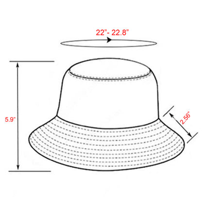 Double-Sided Wear Reversible Polyester Pride Hat Bucket Hat